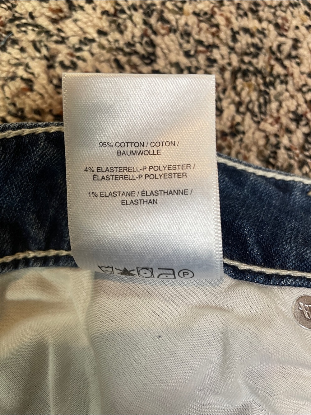 Silver Jeans Britt Capri Straight-Leg Cut Off Ankle Blue Jeans Size 32 | EUC - Picture 8 of 8